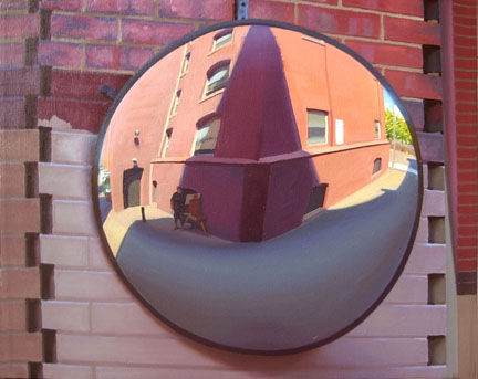 Alley Mirror, SP w Easel   