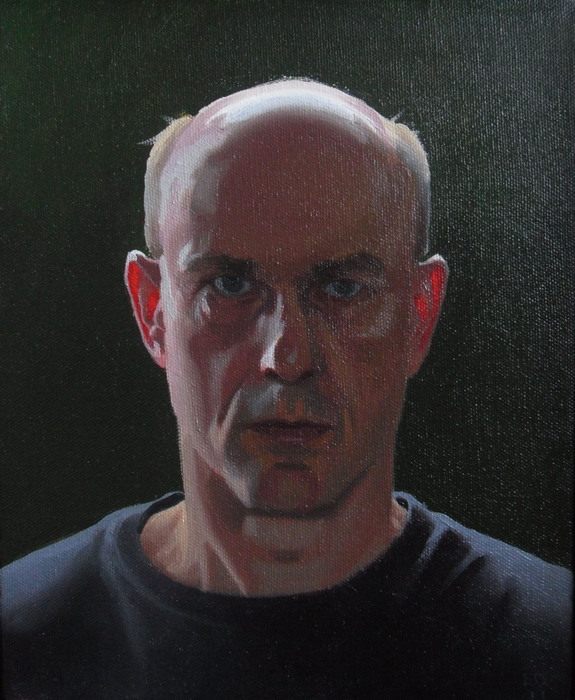 Self-Portrait with Red Ears