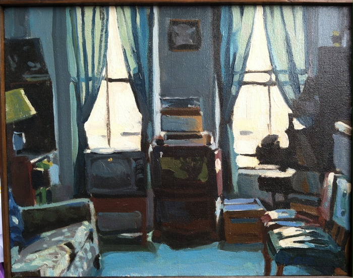  East Concord Living Room    1982    oil on canvas    14x18”    Private Collection