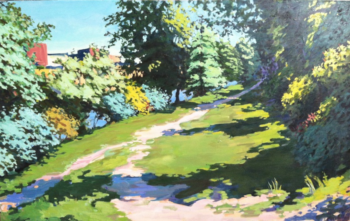  Kent River Scene    1980    Oil on Canvas    30x48”      $10000